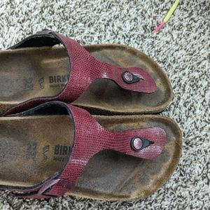 Birks Size 37 Burgundy